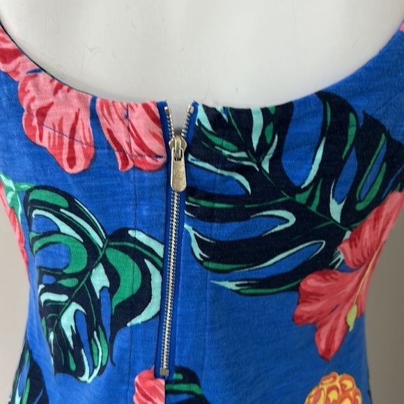 Tommy Bahama Tropical Piña Cool-Ada Floral Pineapple Colorful Mini Dress Small - Picture 6 of 8